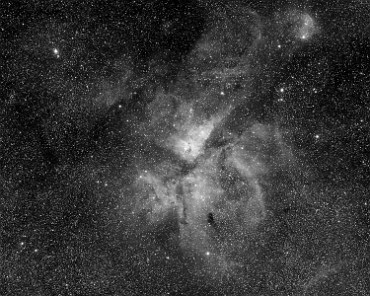 1616584790802_image1 Der Eta-Carinae-Nebel NGC3372 in unserer Galaxis. Schwarz Weisse Aufnahme (Luminance).