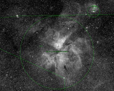 Astrometry_1616584790802_image1 Der Eta-Carinae-Nebel NGC3372 in unserer Galaxis. Schwarz Weisse Aufnahme (Luminance). Verarbeitet mit nova.astrometry.net