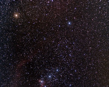 Orion_DSS_CR2_DBE-HT-SCNR-2-PS Sternbild Orion, aufgenommen mit IR empfindlicher Kamera und dem Weitfeld Kleinteleskop William Optics RedCat51 (250mm, f/4.9)